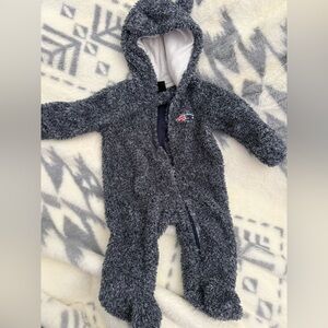 NFL NE Patriots Navy Fleece Kids Footie